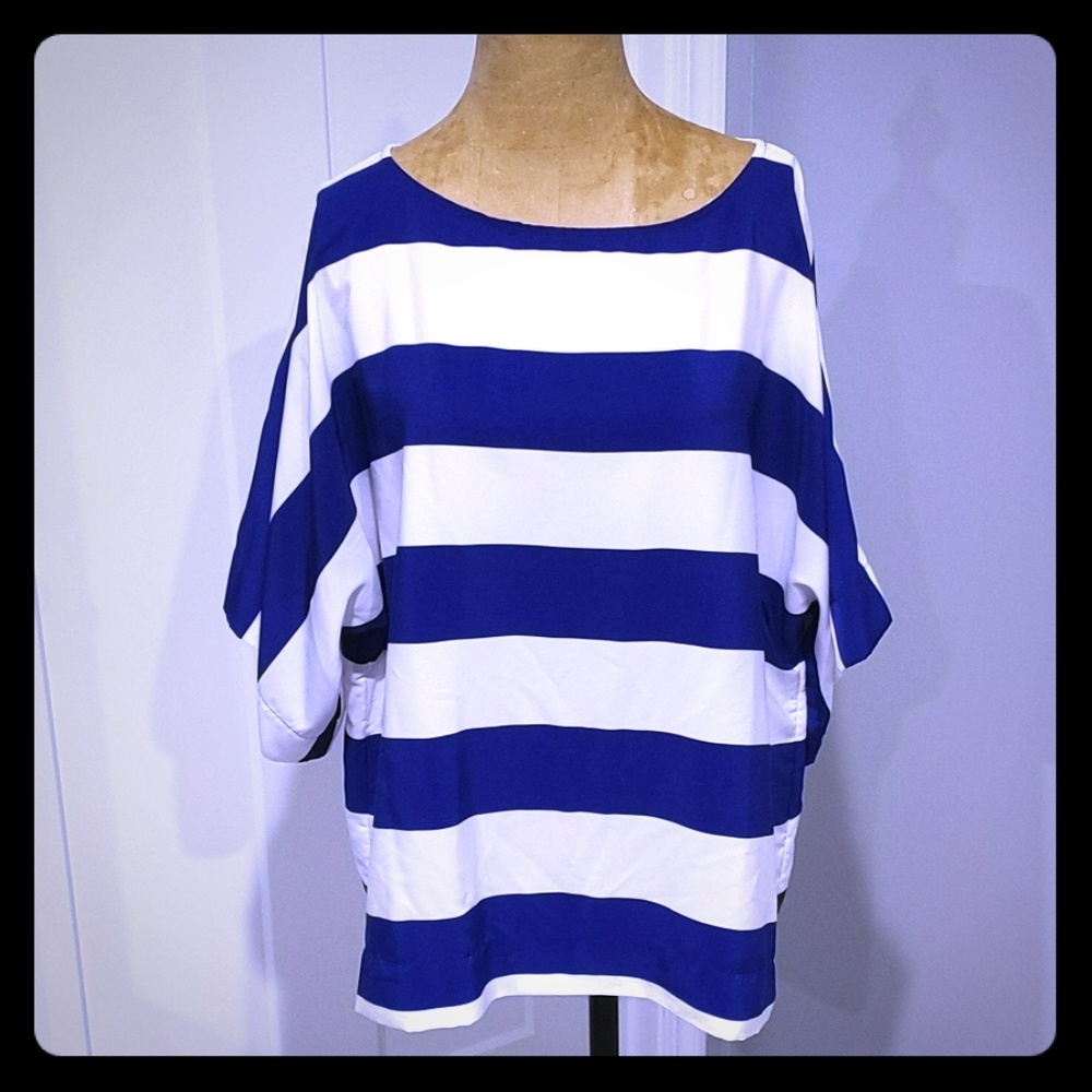Chico's Nautical Striped Shirt
